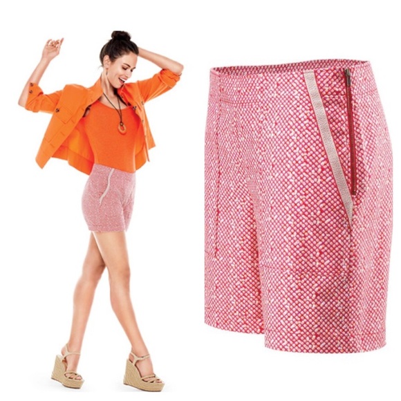 CAbi Pants - CAbi Pink Picnic Short Cotton Side Zip 5121 Sz 8